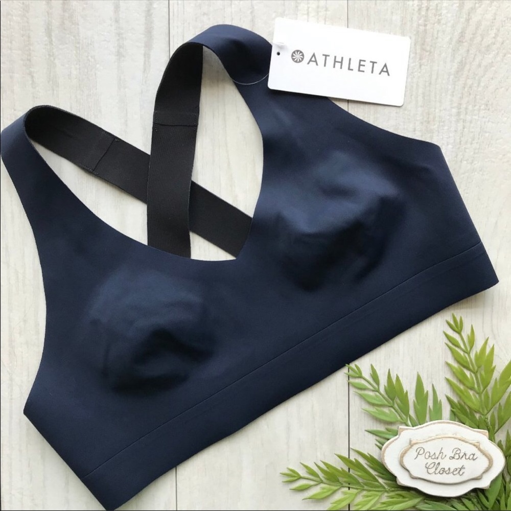 ATHLETA Crossover Reversible Sports Bra NWT Black